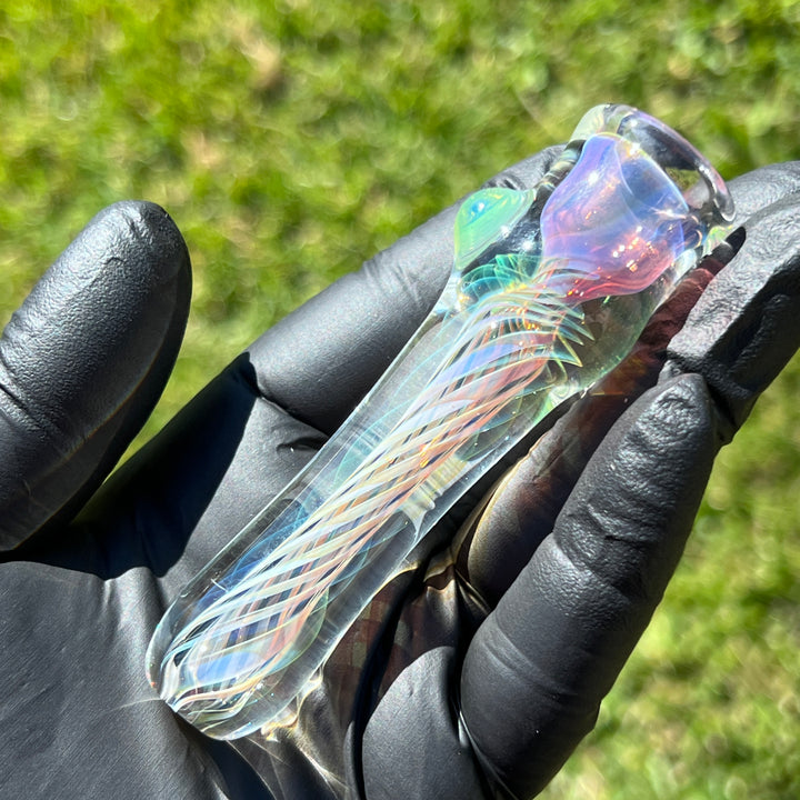 Thick Fume Chillum Glass Pipe Chuck Glass   