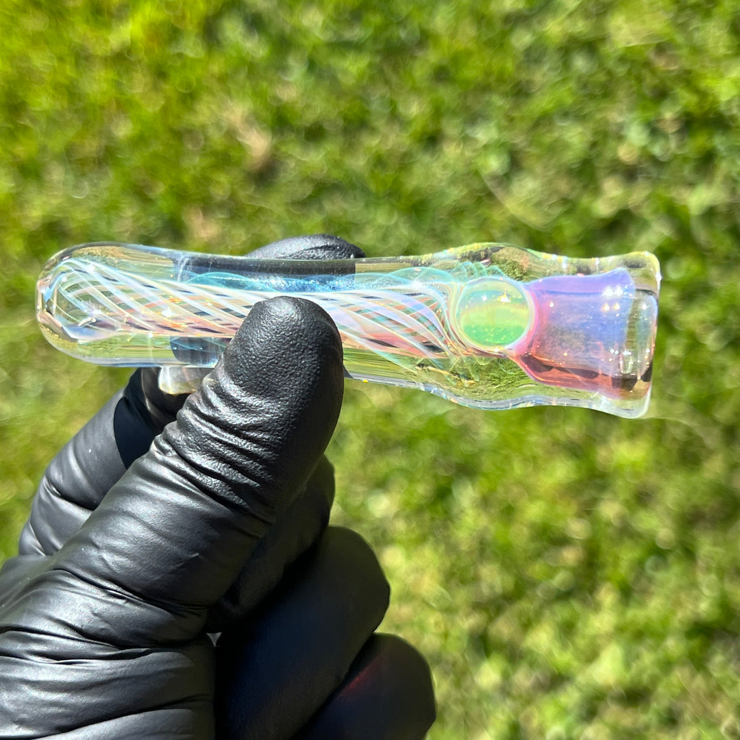 Thick Fume Chillum Glass Pipe Chuck Glass   