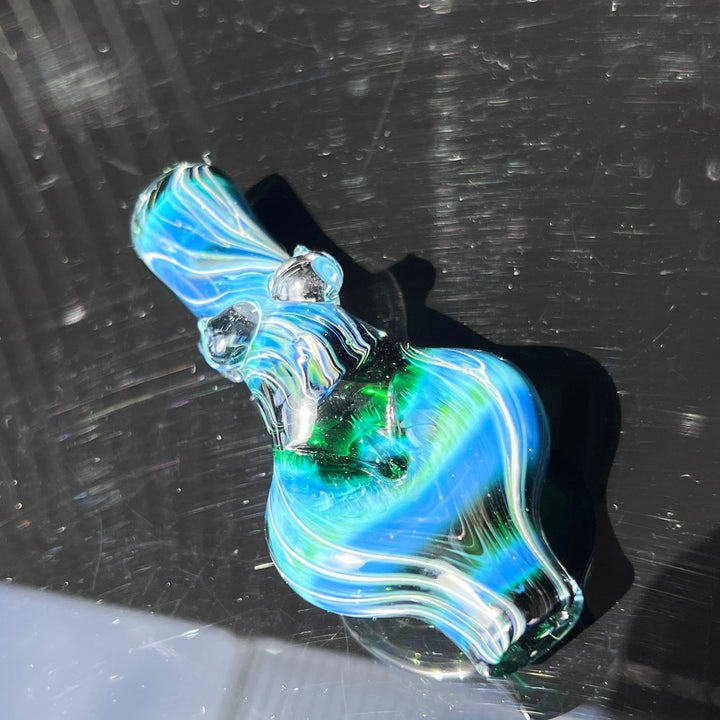 Exp Green Sister Chillum Glass Pipe Sable Haze   