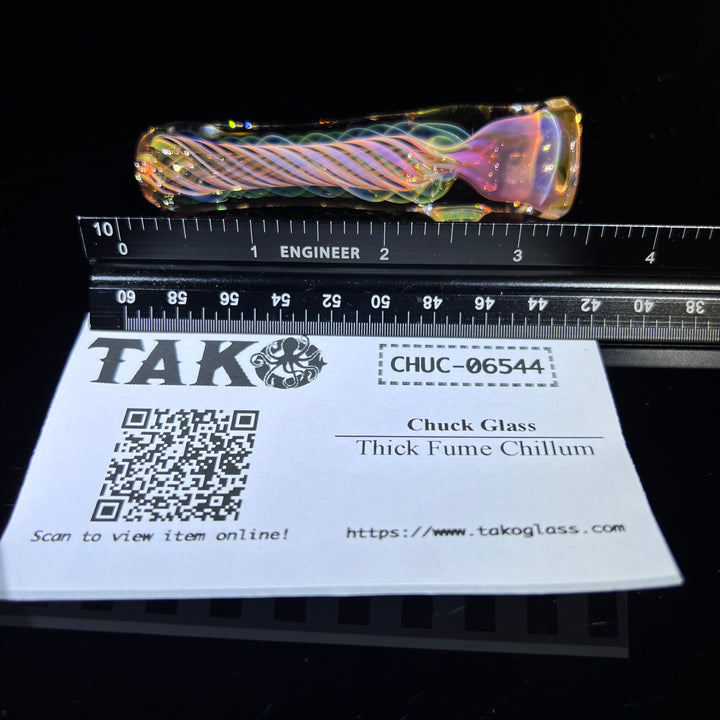 Thick Fume Chillum Glass Pipe Chuck Glass   