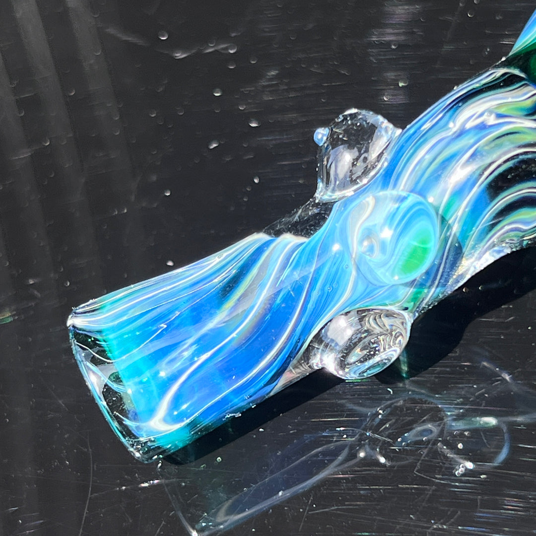 Exp Green Sister Chillum Glass Pipe Sable Haze   