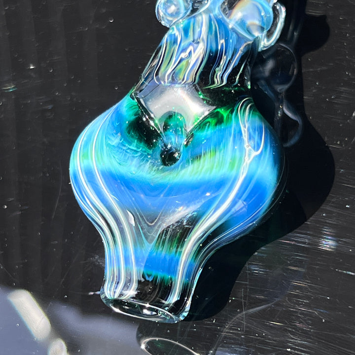 Exp Green Sister Chillum Glass Pipe Sable Haze   