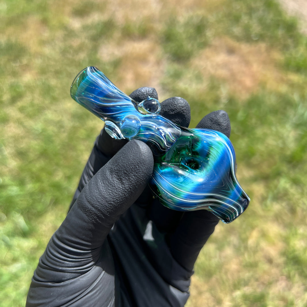 Exp Green Sister Chillum Glass Pipe Sable Haze   