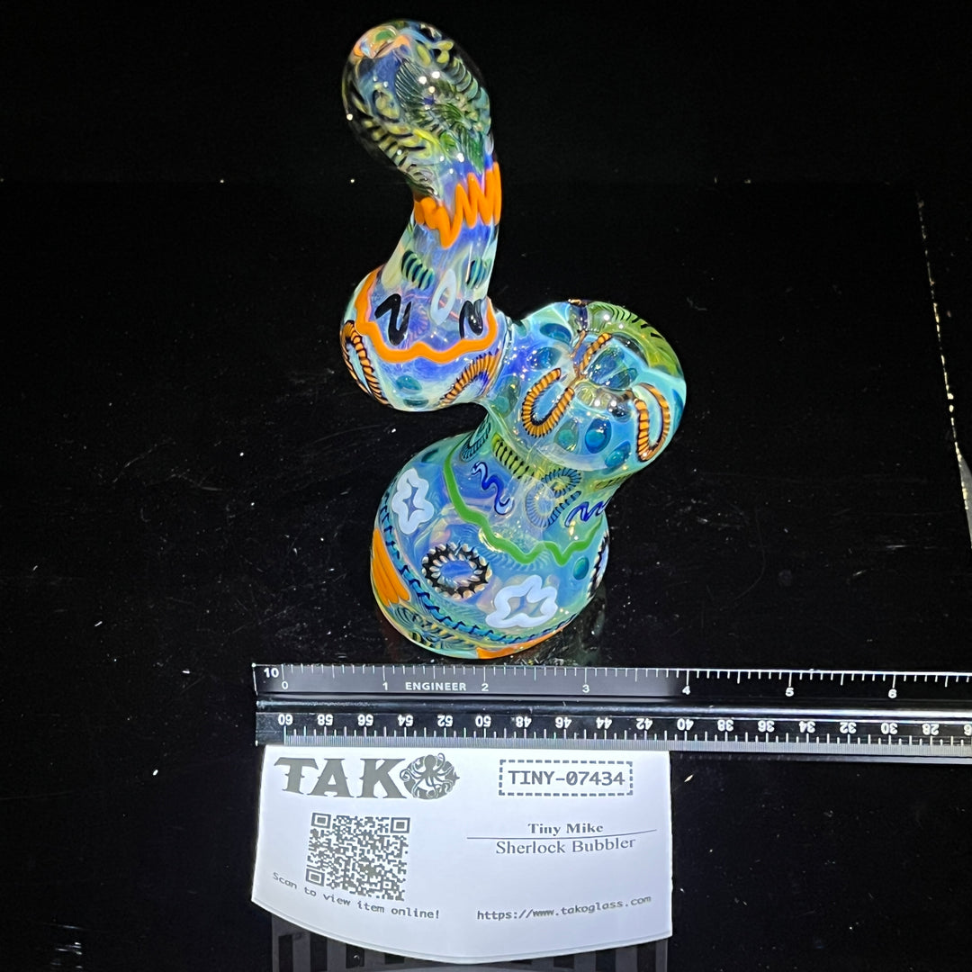 Sherlock Bubbler Glass Pipe Tiny Mike