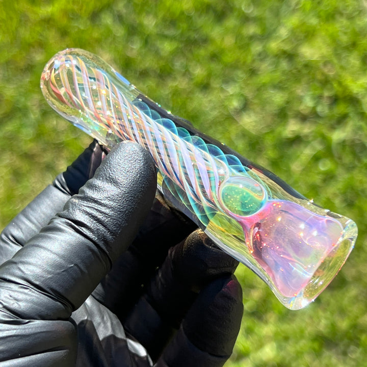 Thick Fume Chillum Glass Pipe Chuck Glass   