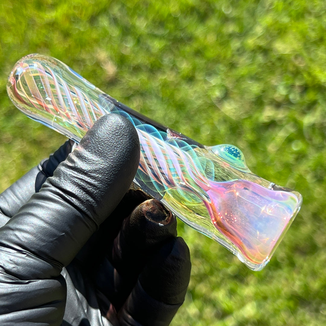 Thick Fume Chillum Glass Pipe Chuck Glass   