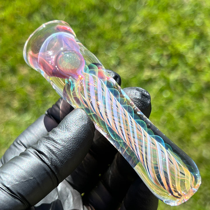 Thick Fume Chillum Glass Pipe Chuck Glass   