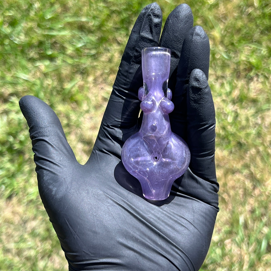 Purple Sister Chillum Glass Pipe Sable Haze   