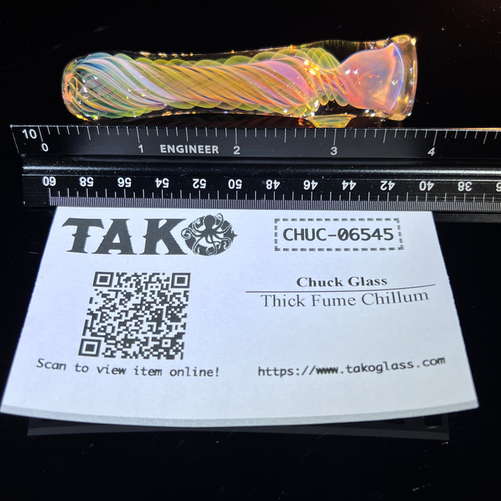 Thick Fume Chillum Glass Pipe Chuck Glass   