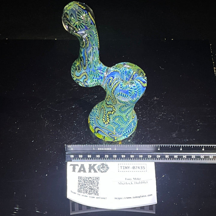 Sherlock Bubbler Glass Pipe Tiny Mike