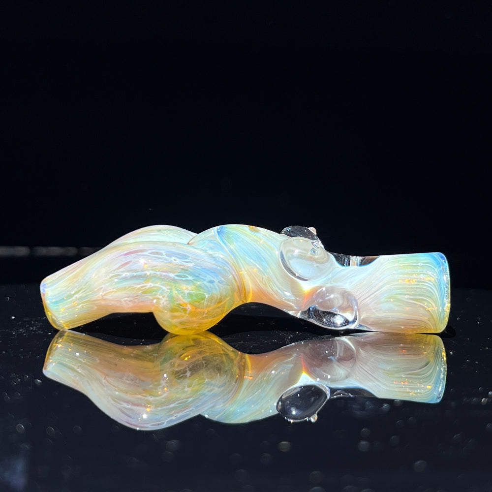 Golden Sister Chillum Glass Pipe Sable Haze   