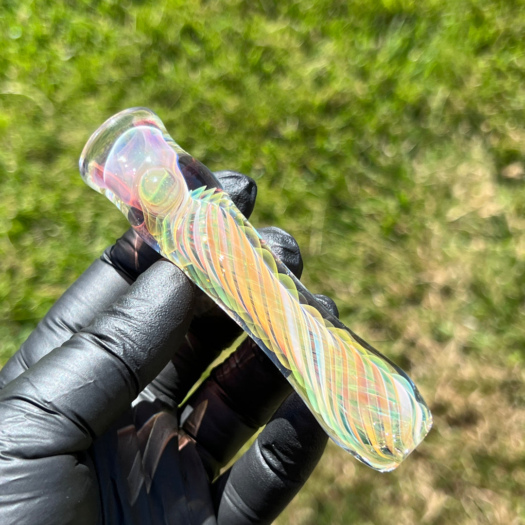 Thick Fume Chillum Glass Pipe Chuck Glass   