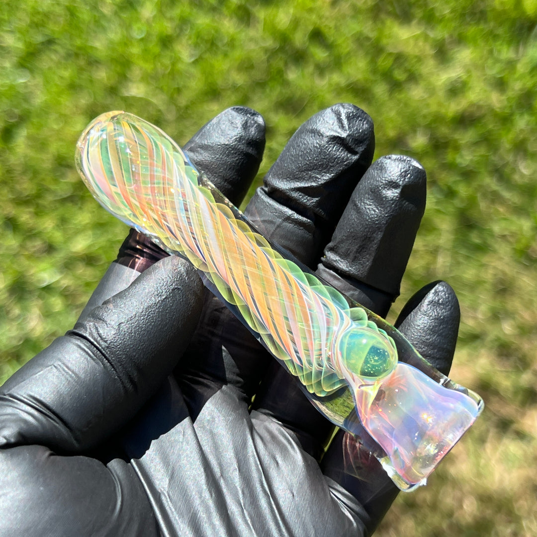 Thick Fume Chillum Glass Pipe Chuck Glass   