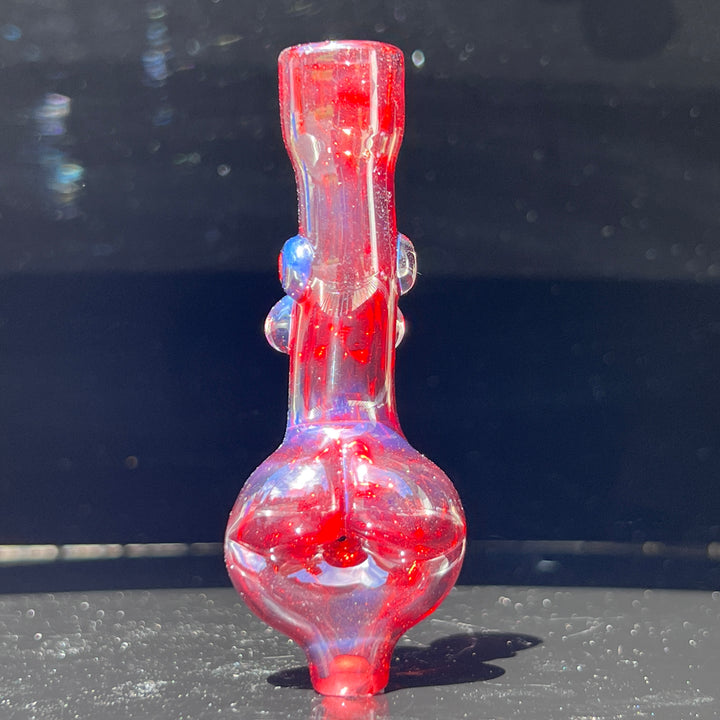 Red Flare Sister Chillum Glass Pipe Sable Haze   