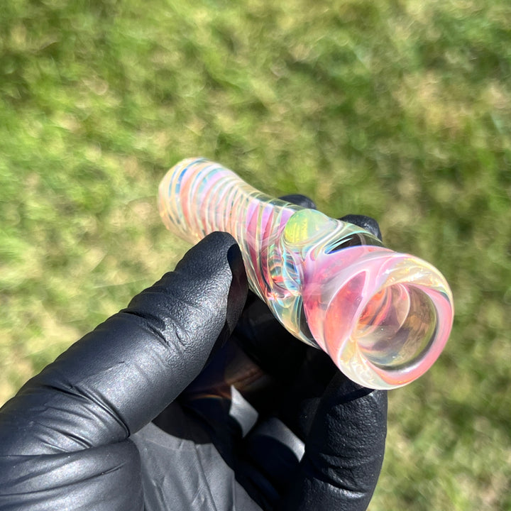 Thick Fume Chillum Glass Pipe Chuck Glass   