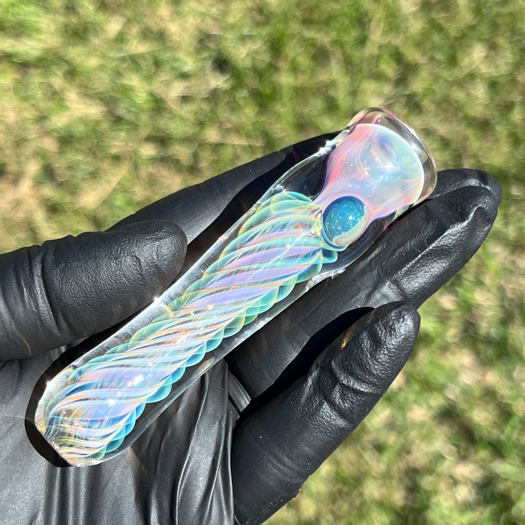 Thick Fume Chillum Glass Pipe Chuck Glass   