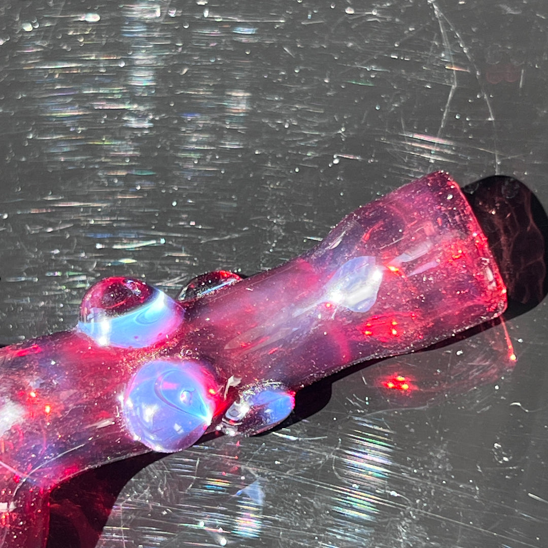 Red Flare Sister Chillum Glass Pipe Sable Haze   