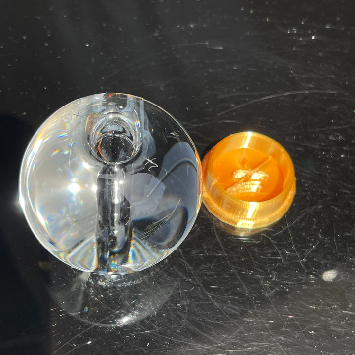 Firekist Clear Marble Pipe Glass Pipe Firekist Glass   