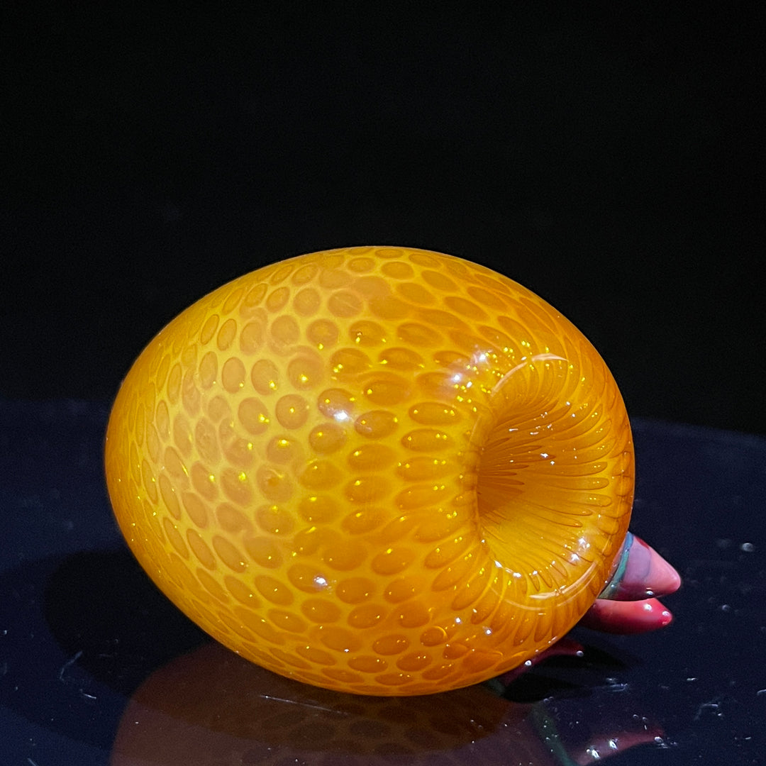 Snake Skin Horned Dragon Egg Pipe Large Glass Pipe Firekist Glass   