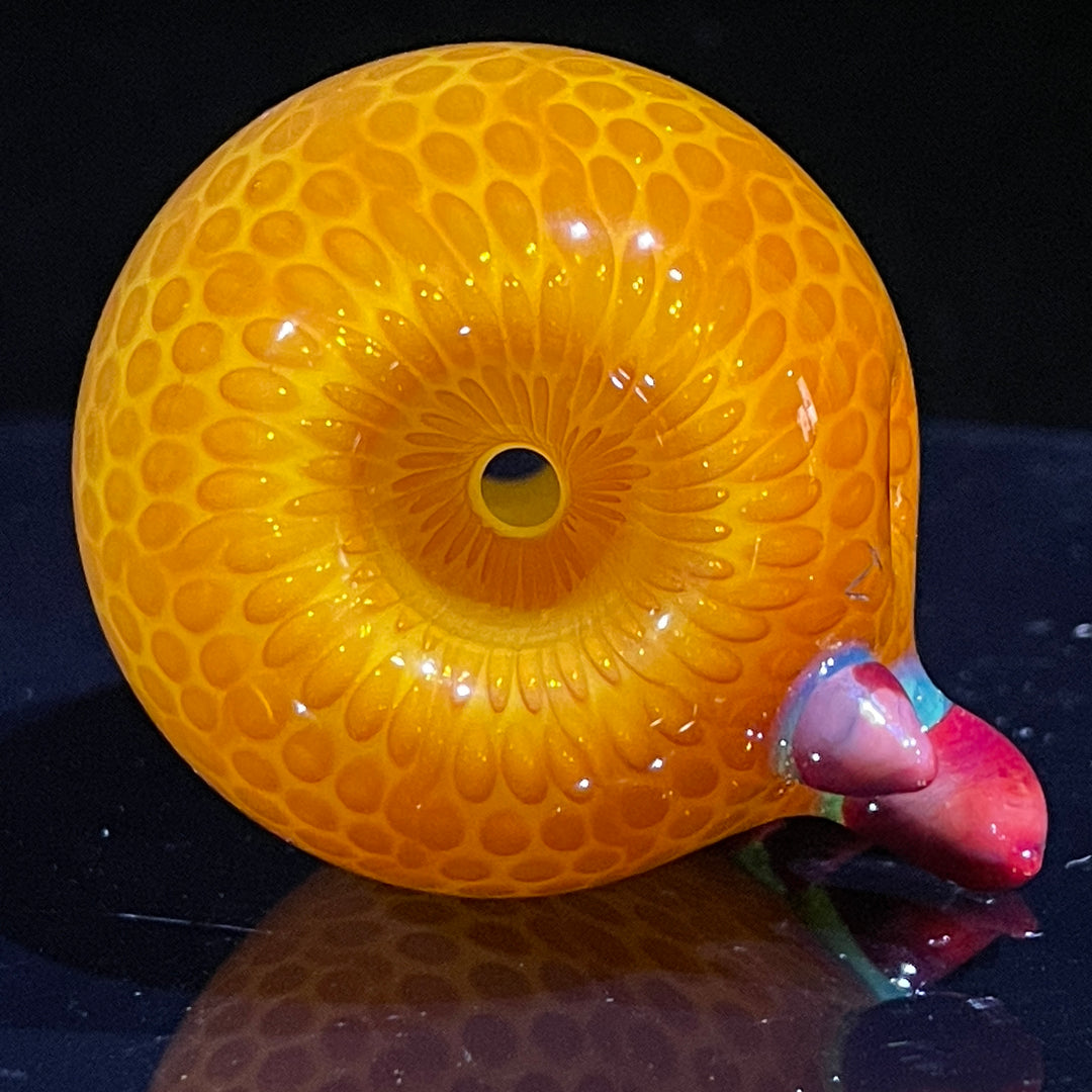 Snake Skin Horned Dragon Egg Pipe Large Glass Pipe Firekist Glass   