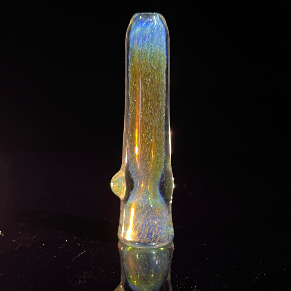 Mystery Aventurine Chillum Glass Pipe Chuck Glass   