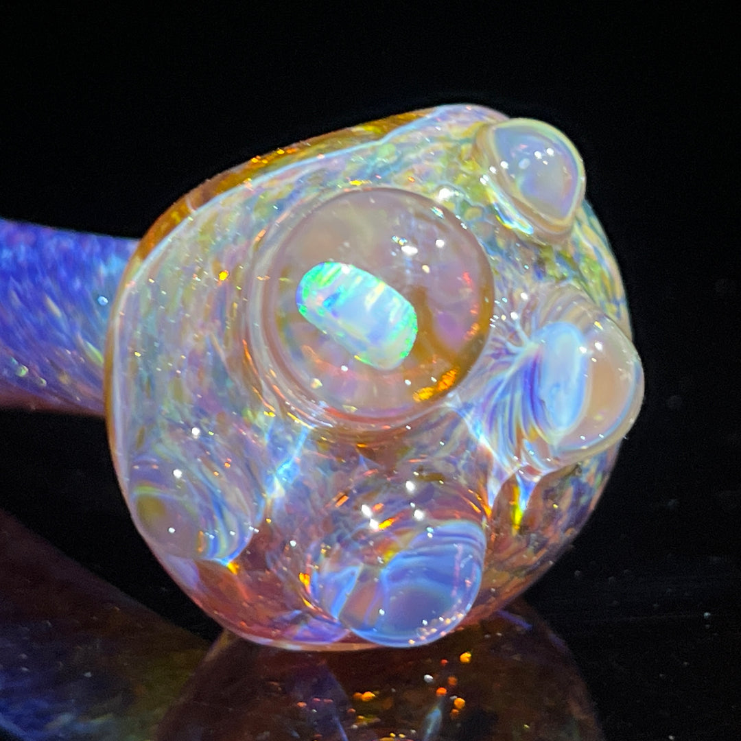 Purple Frit Opal Pipe Glass Pipe Beezy Glass