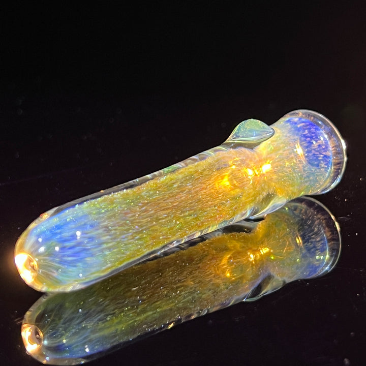 Mystery Aventurine Chillum Glass Pipe Chuck Glass   