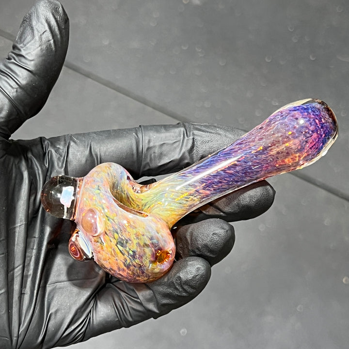 Purple Frit Opal Pipe Glass Pipe Beezy Glass