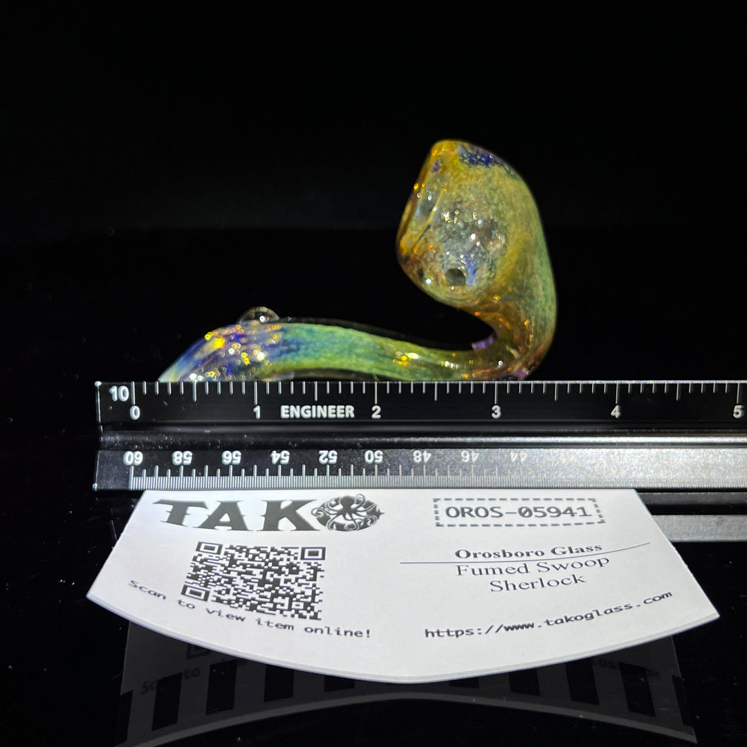 Fumed Swoop Sherlock Glass Pipe Orosboro Glass   