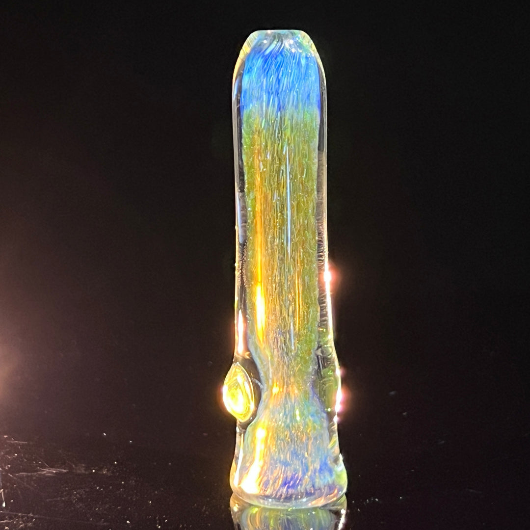 Mystery Aventurine Chillum Glass Pipe Chuck Glass   