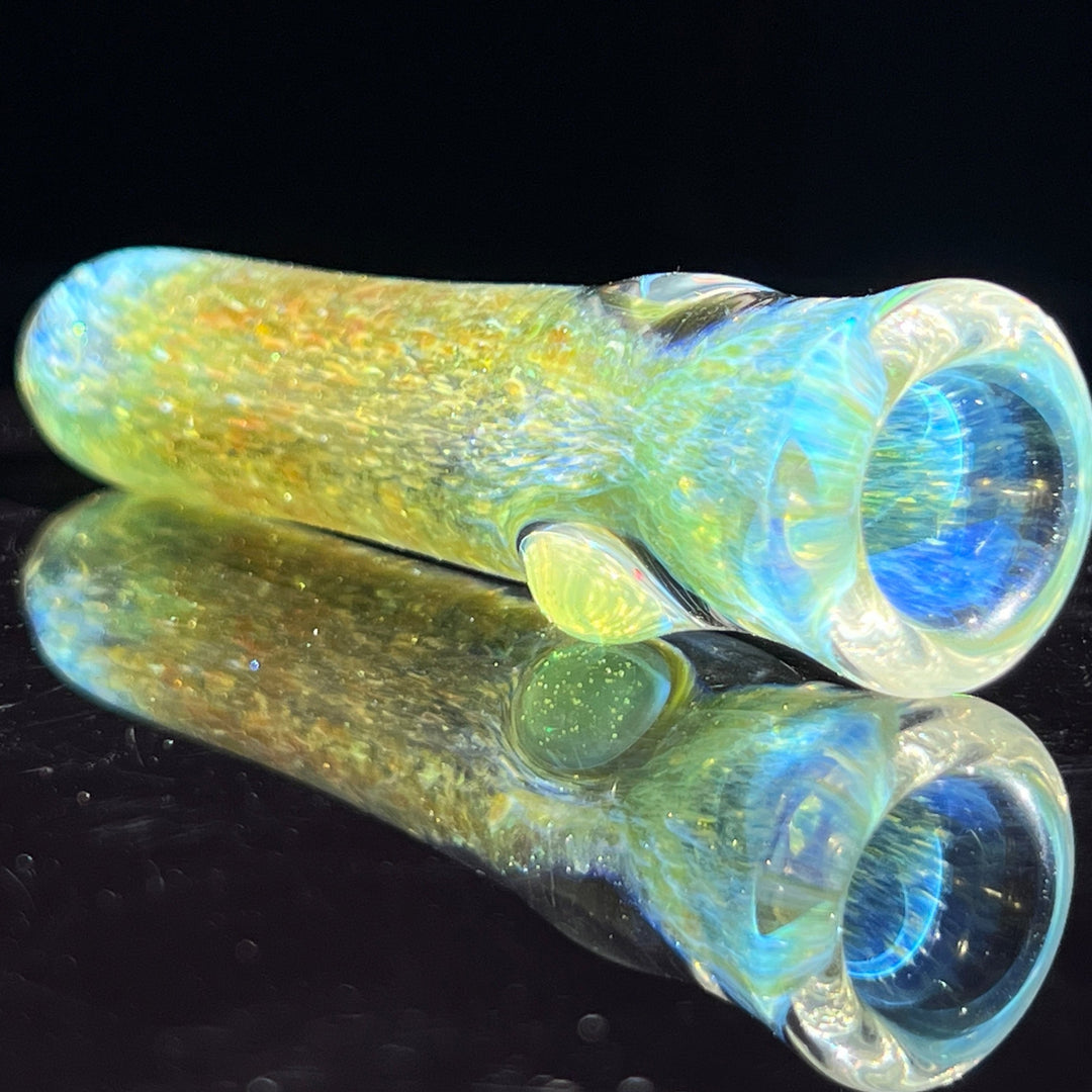 Mystery Aventurine Chillum Glass Pipe Chuck Glass   