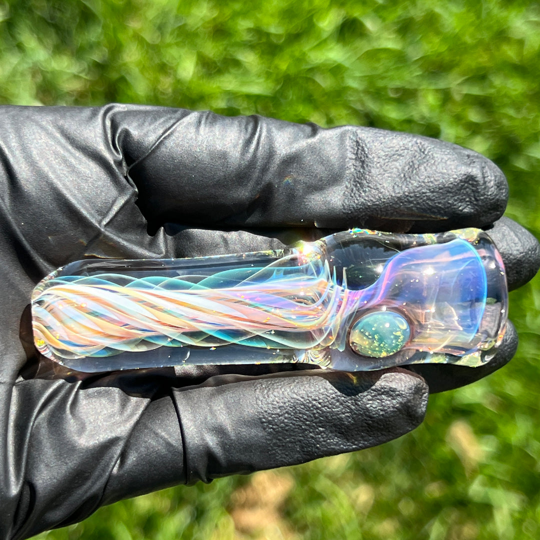 Thick Fume Chillum Glass Pipe Chuck Glass   