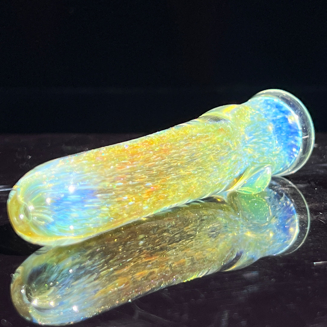 Mystery Aventurine Chillum Glass Pipe Chuck Glass   