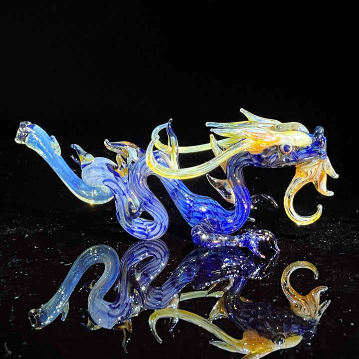 Mini Taoist Dragon Pipe Glass Pipe Fereyel Fiore Glass   