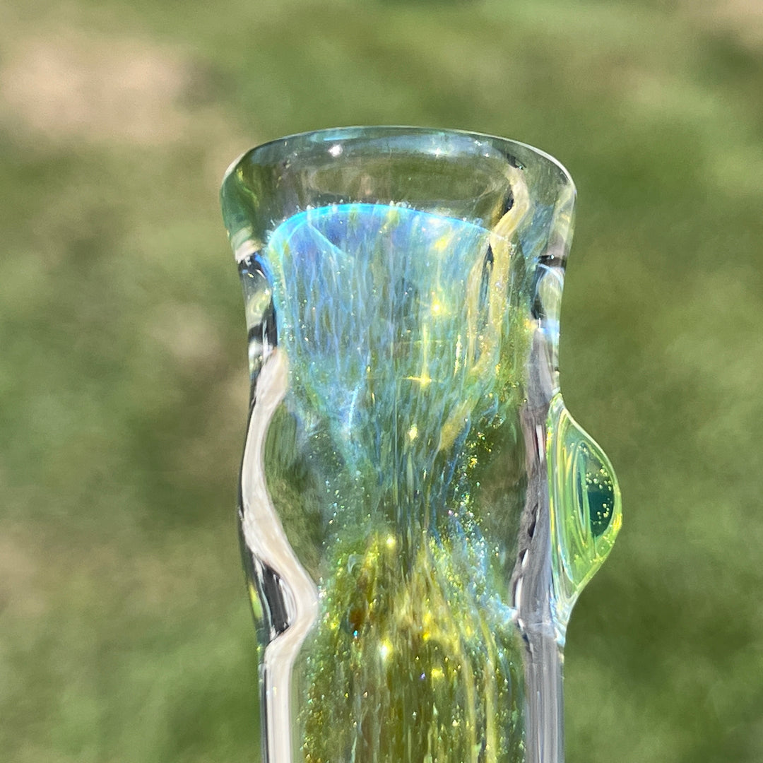 Mystery Aventurine Chillum Glass Pipe Chuck Glass   