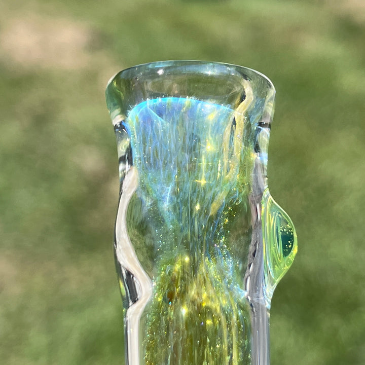 Mystery Aventurine Chillum Glass Pipe Chuck Glass   