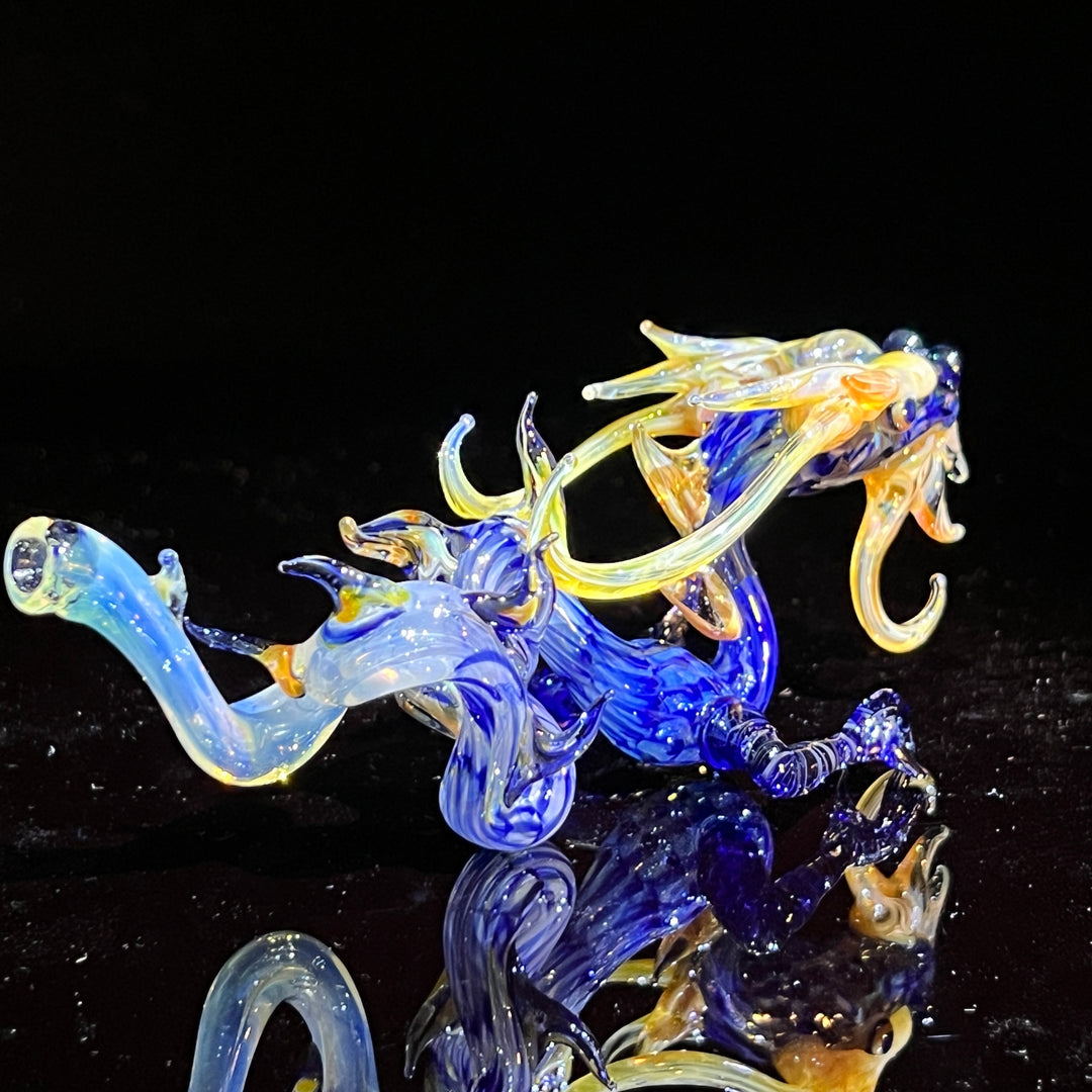 Mini Taoist Dragon Pipe Glass Pipe Fereyel Fiore Glass   