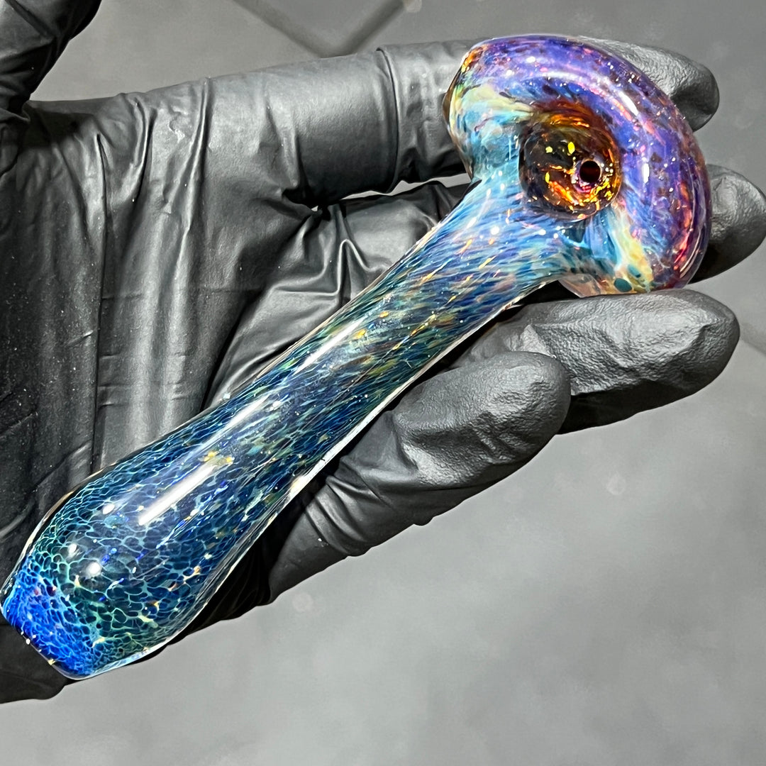 Blue Frit Pipe Glass Pipe Beezy Glass