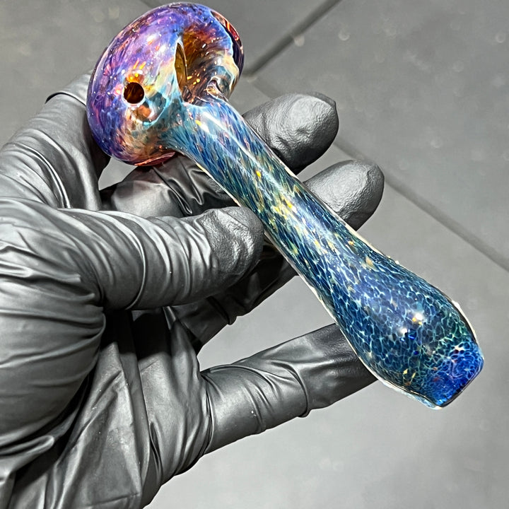 Blue Frit Pipe Glass Pipe Beezy Glass