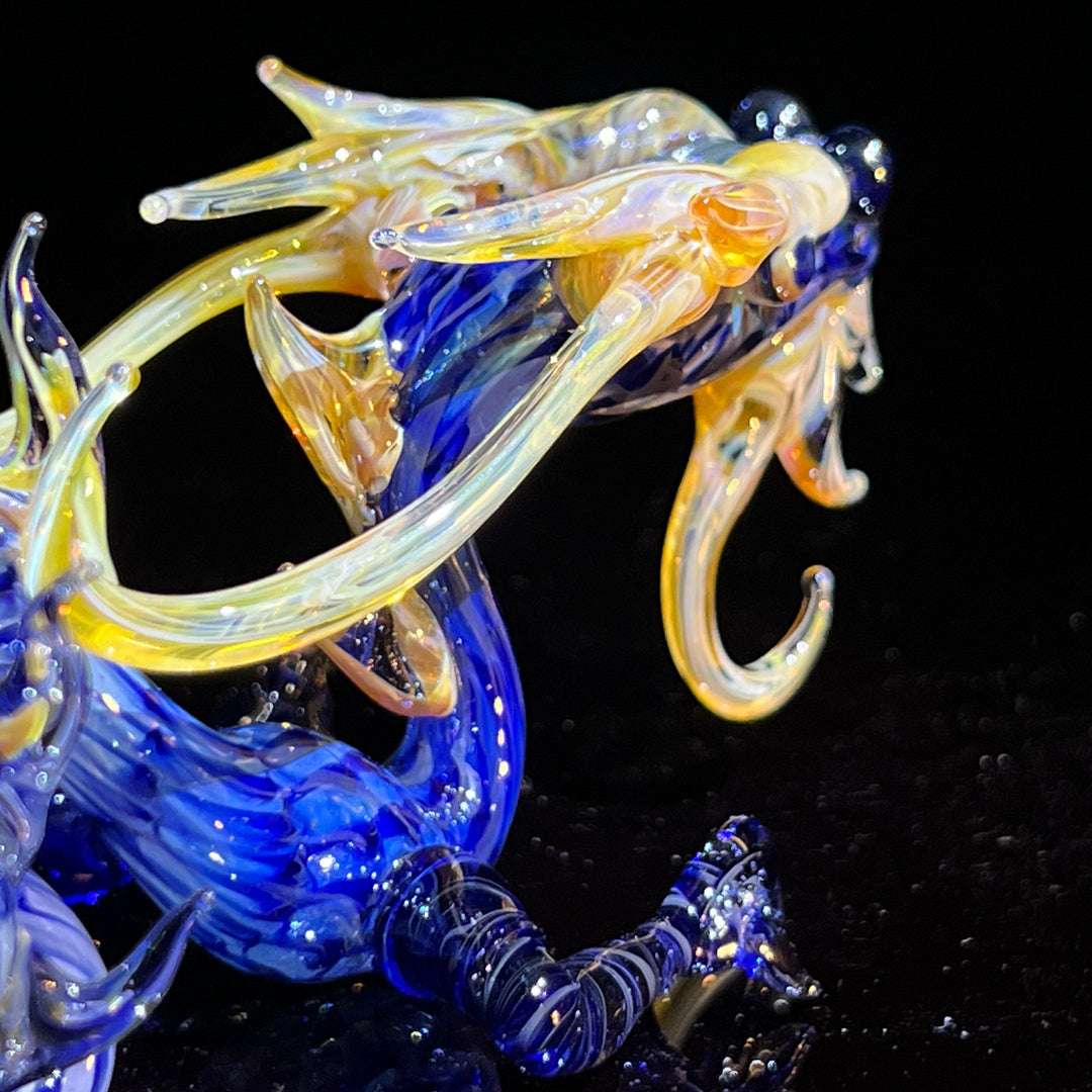 Mini Taoist Dragon Pipe Glass Pipe Fereyel Fiore Glass   