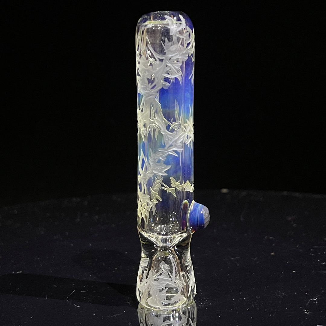 Firekist Clear Carved Oneie Glass Pipe Firekist Glass   