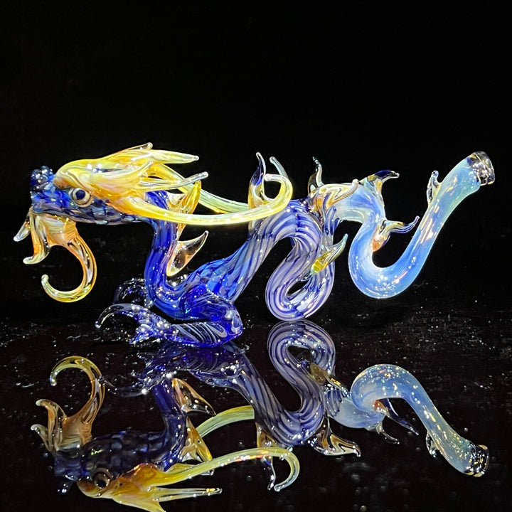 Mini Taoist Dragon Pipe Glass Pipe Fereyel Fiore Glass   