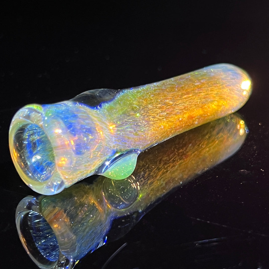 Mystery Aventurine Chillum Glass Pipe Chuck Glass   