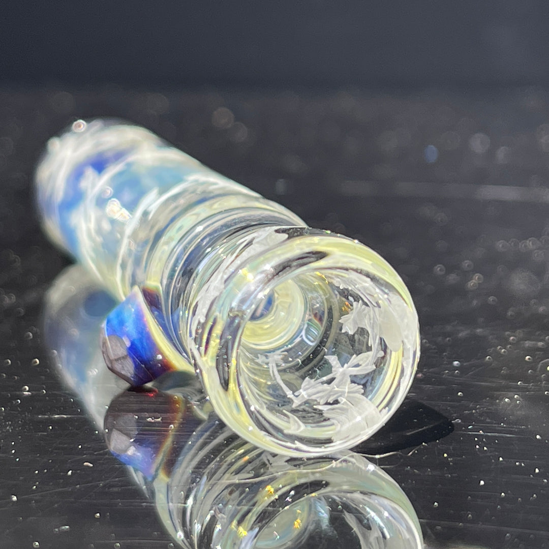 Firekist Clear Carved Oneie Glass Pipe Firekist Glass   