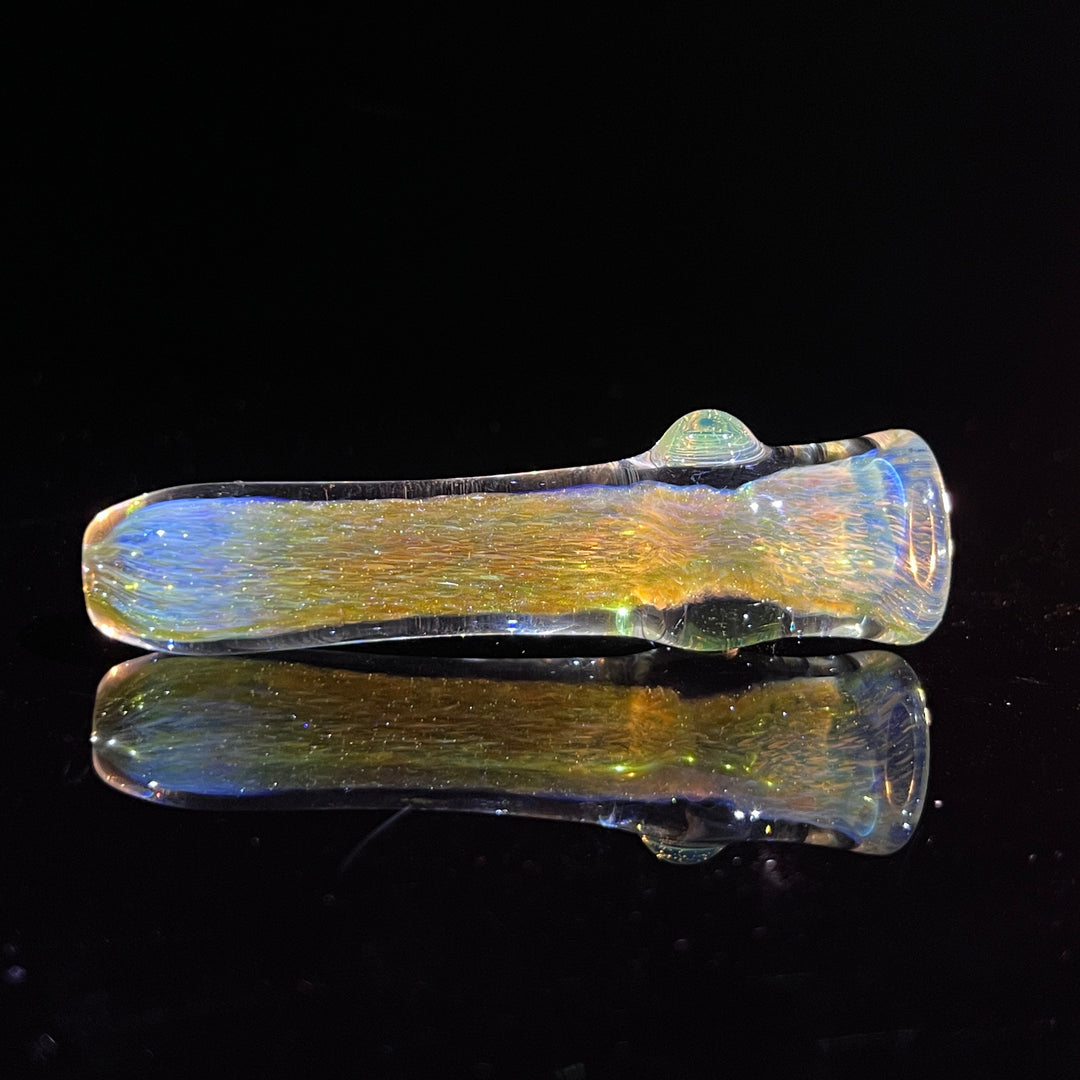 Mystery Aventurine Chillum Glass Pipe Chuck Glass   