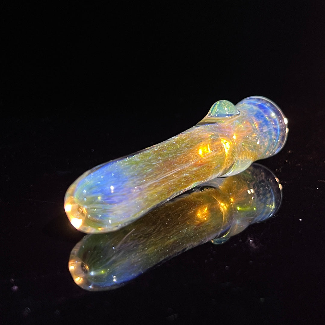 Mystery Aventurine Chillum Glass Pipe Chuck Glass   