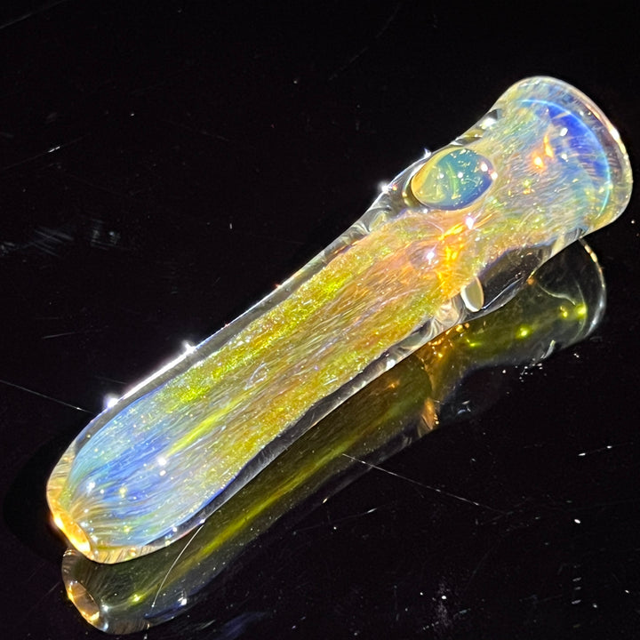 Mystery Aventurine Chillum Glass Pipe Chuck Glass   