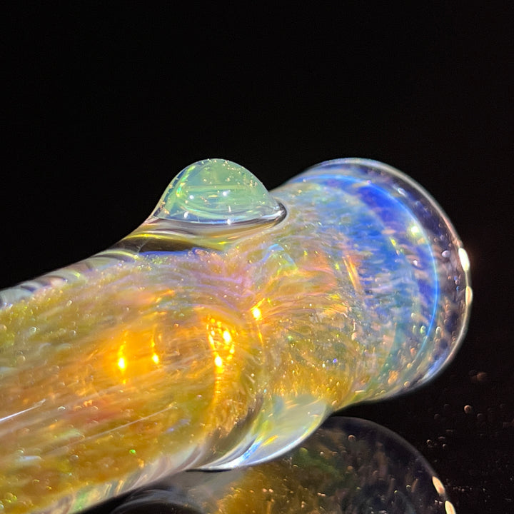 Mystery Aventurine Chillum Glass Pipe Chuck Glass   