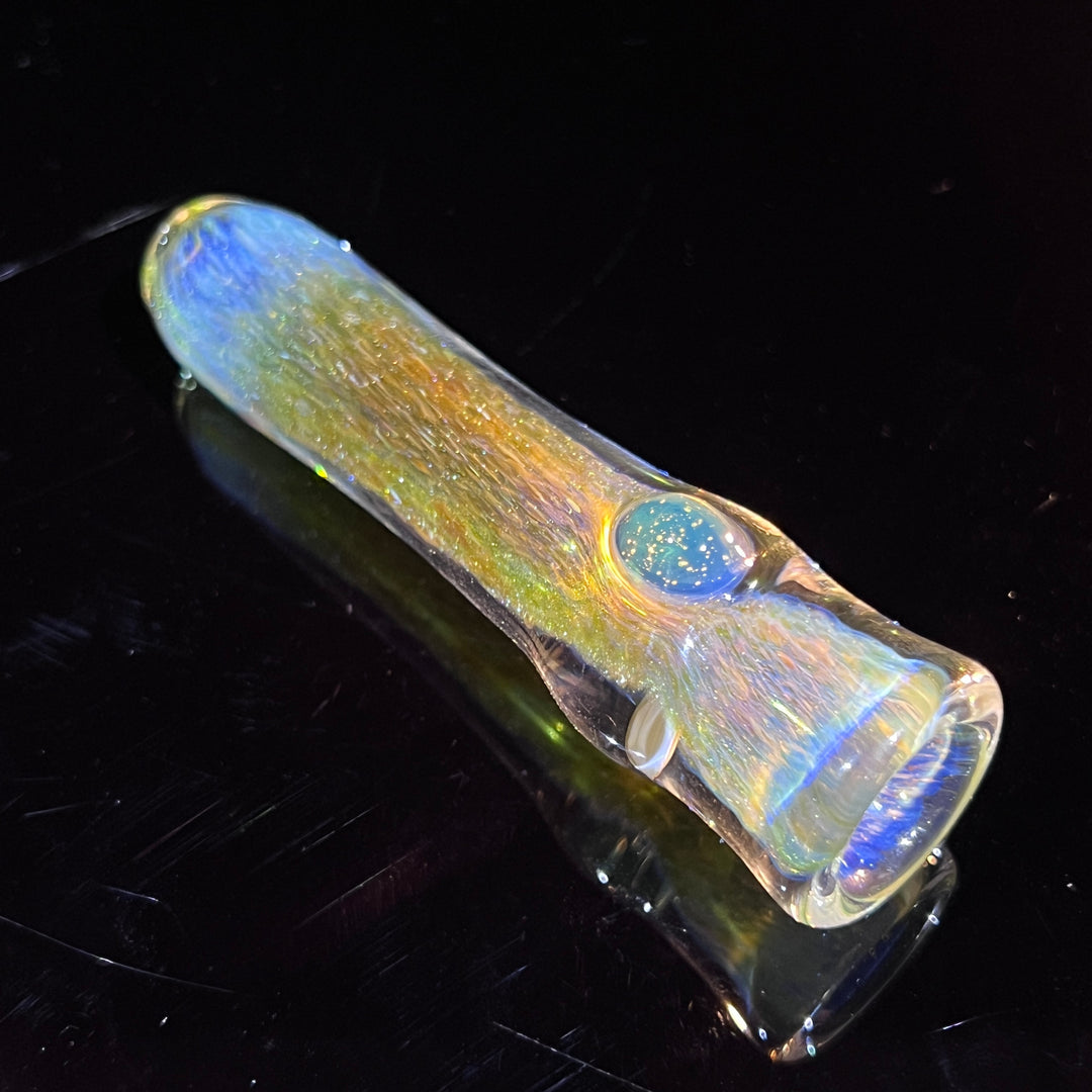 Mystery Aventurine Chillum Glass Pipe Chuck Glass   