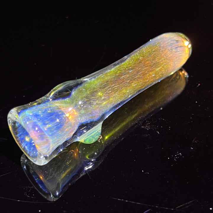 Mystery Aventurine Chillum Glass Pipe Chuck Glass   